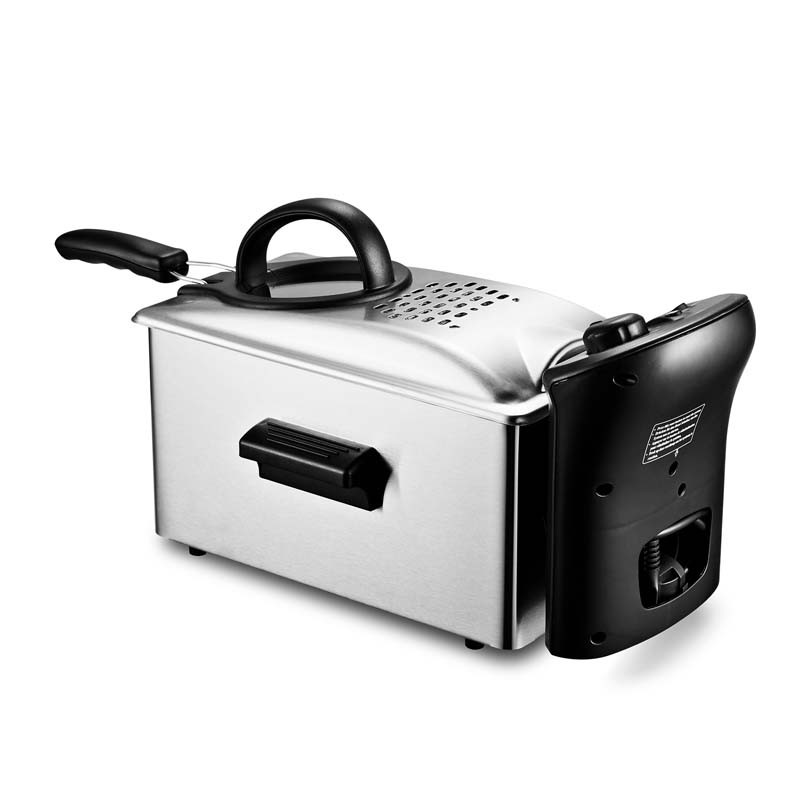 Friteuse Semi Pro Inox 3l 2100W Avec Vitre KFRY INOX KITCHENCOOK