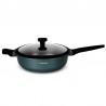 SAUTEUSE 28CM EN FONTE D'ALUMINIUM AVEC COUVERCLE TERRA ST28TFI DE KITCHENCOOK