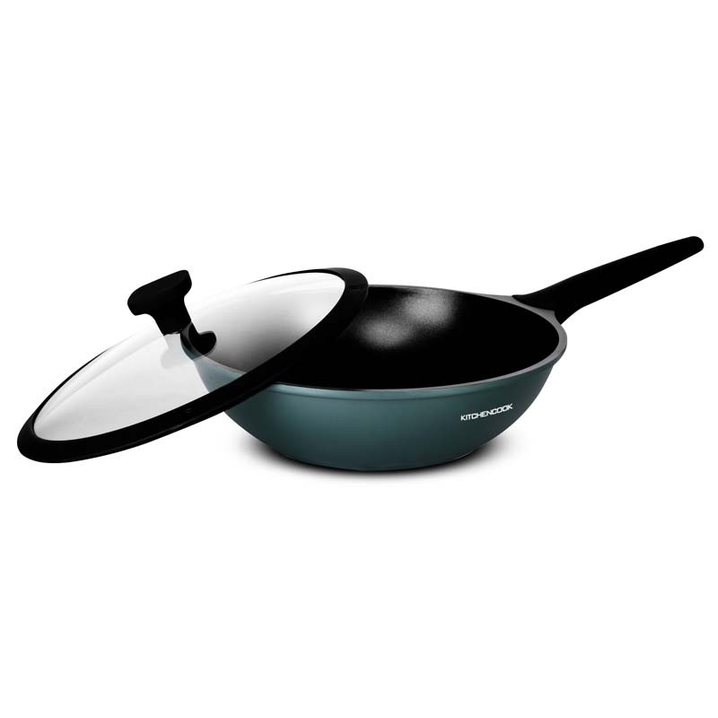 Wok Fonte D'aluminium Noir 28cm BETTY Kitchencook - BETTY