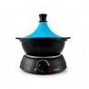 TAJINE ELECTRIQUE POT EN TERRE CUITE 3L K-JINE BLEU KITCHENCOOK