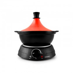 Tajine électrique avec pot en terre cuite 3L K-JINE rouge