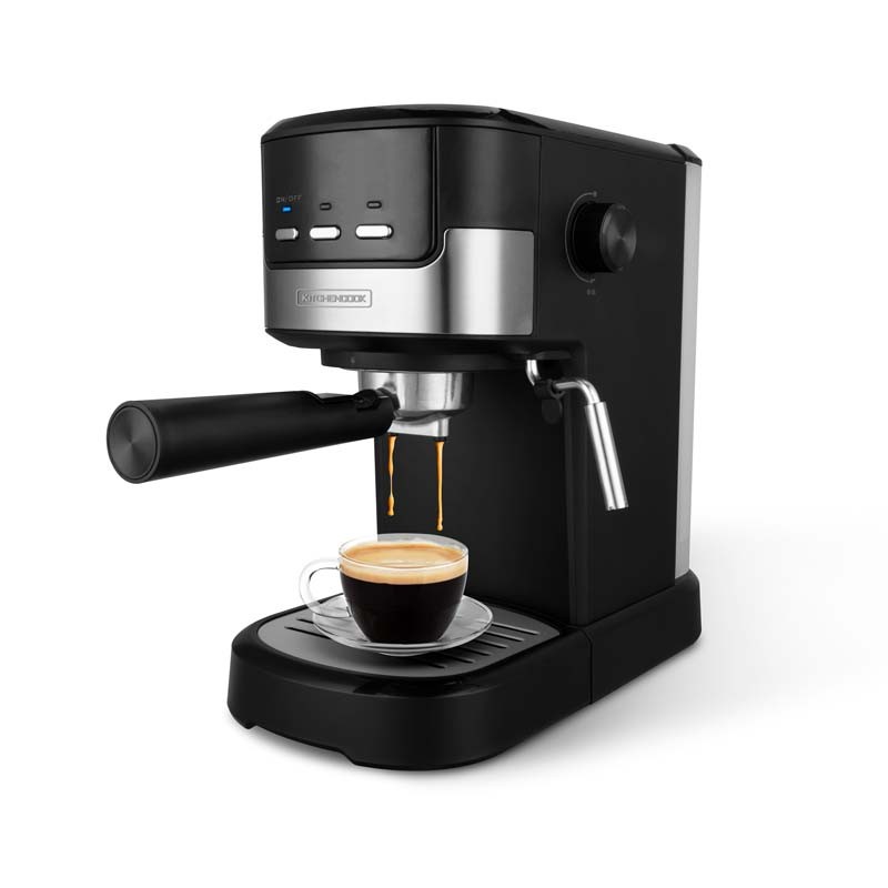 iceagle Machine à Cafetière EM653 - Machine Expresso avec buse à Mousse de lait Puissante, 20Bars Cafetière et Machine à Cappuccino avec Manomètre, Réservoir de 2,7 L, 2800W