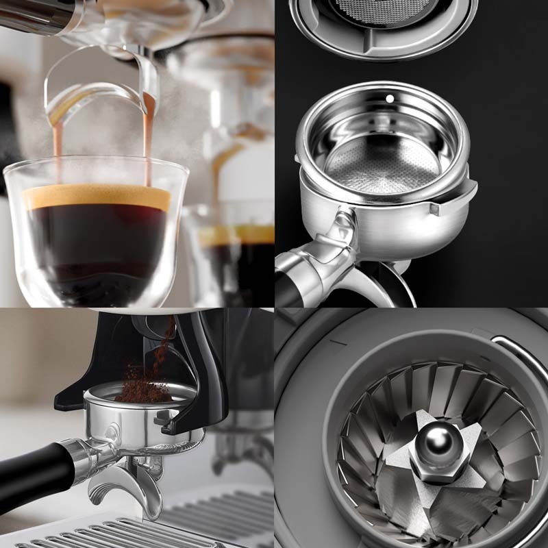 Machine Expresso Kitchencook Little Venice Blanche - 19 Bars, Buse Inox, 1.4L