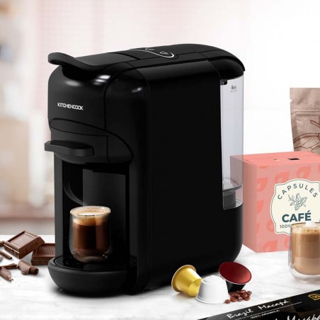 MACHINE À CAFÉ MULTI DOSETTES & CAFÉ MOULU – MULTI BLACK KITCHENCOOK