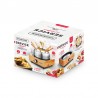 APPAREIL A FONDUE AVEC BASE EN BAMBOU ECOWOOD INOX DE KITCHENCOOK