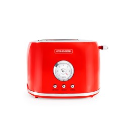 GRILLE PAIN DOUBLE FENTES STYLE RETRO RETRO TOAST RED DE KITCHENCOOK