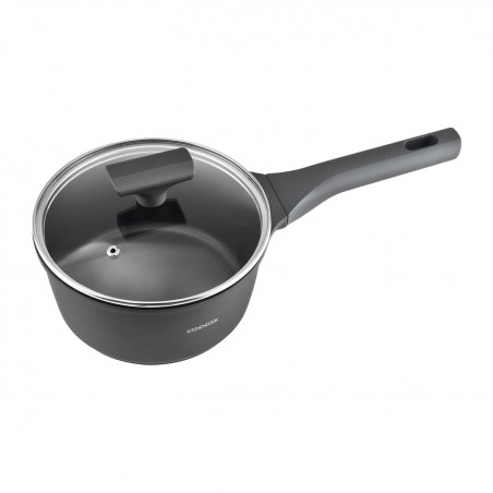 Casserole fonte d’aluminium noir 20cm TFI avec couvercle BETTY CAS20TFI de Kitchencook