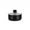 Batterie de cuisine amovible noire de 15 PCS TFI FLEX QUINZE de Kitchencook