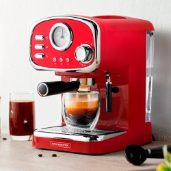 MACHINE À EXPRESSO 1100W 7 BOISSONS À PREPARER – LITTLE ITALY ROUGE KITCHENCOOK