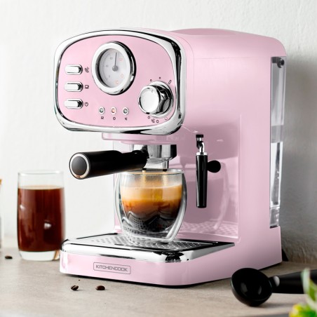 MACHINE À EXPRESSO 1100W 7 BOISSONS À PREPARER – LITTLE ITALY PINK KITCHENCOOK