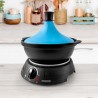 TAJINE ELECTRIQUE POT EN TERRE CUITE 3L K-JINE BLEU KITCHENCOOK