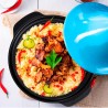 TAJINE ELECTRIQUE POT EN TERRE CUITE 3L K-JINE BLEU KITCHENCOOK