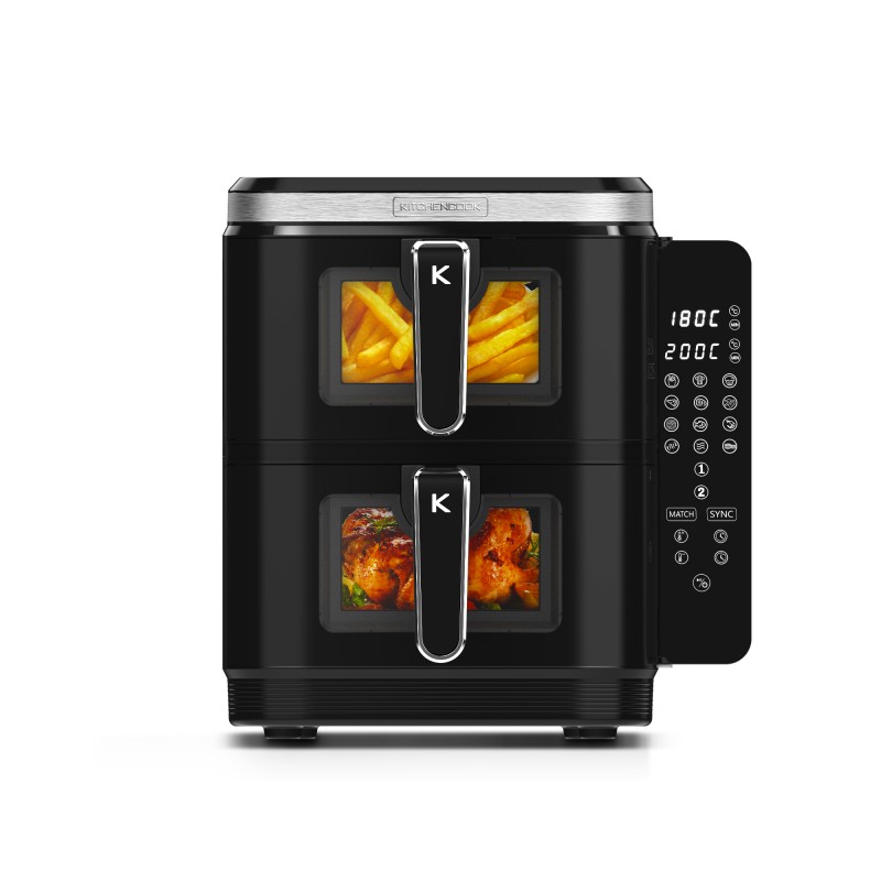 Double Friteuse à Air Superposée 12 programmes AIRFLOW 12 W - KITCHENCOOK