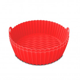 Kitchencook- Siliround - SILIROUND2_RED - Moule rond en silicone rouge - Antiadhésif - Compatible friteuse à ai