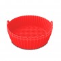 Kitchencook- Siliround - SILIROUND2_RED - Moule rond en silicone rouge - Antiadhésif - Compatible friteuse à ai