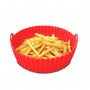 Kitchencook- Siliround - SILIROUND2_RED - Moule rond en silicone rouge - Antiadhésif - Compatible friteuse à ai