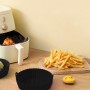 Kitchencook- Siliround - SILIROUND2_BLACK - Moule rond en silicone noir - Antiadhésif - Compatible friteuse à air