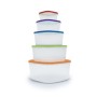 Kitchencook - KTUP5C - Multicolore - Set 5 boîtes de conservation - Empilables - Sans BPA