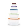Kitchencook - KTUP5C - Multicolore - Set 5 boîtes de conservation - Empilables - Sans BPA