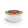 Kitchencook - KTUP5C - Multicolore - Set 5 boîtes de conservation - Empilables - Sans BPA
