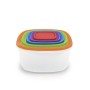 Kitchencook - KTUP5C - Multicolore - Set 5 boîtes de conservation - Empilables - Sans BPA