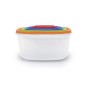 Kitchencook - KTUP5C - Multicolore - Set 5 boîtes de conservation - Empilables - Sans BPA