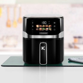 Kitchencook - AIRMED55LED - Friteuse à air - 5,5L - 10 programmes - Écran LED