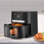 KitchenCook - AIRMED 7W - Friteuse à air 7L avec fenêtre - 7 programmes - 1600W