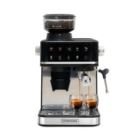 Kitchencook - Karista - Machine expresso automatique - Broyeur à grains intégré - 20 bars - Compatible Capsules et café moulu