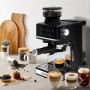 Kitchencook - Karista - Machine expresso automatique - Broyeur à grains intégré - 20 bars - Compatible Capsules et café moulu
