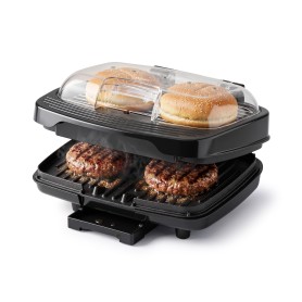 Kitchencook - KBURGER - Grill à hamburgers - 1000 W - Double plaque