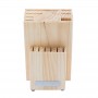 BLOC EN PIN DE 12 COUTEAUX ET CISEAUX DE CUISINE – WOOD130 KITCHENCOOK