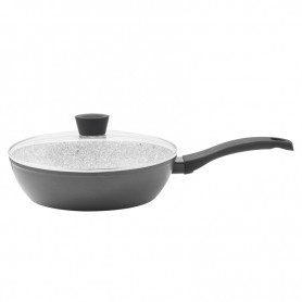 SAUTEUSE EN ALUMINIUM FORGE 26CM EFFET GRANITE AVEC COUVERCLE – ST26TFI KITCHENCOOK