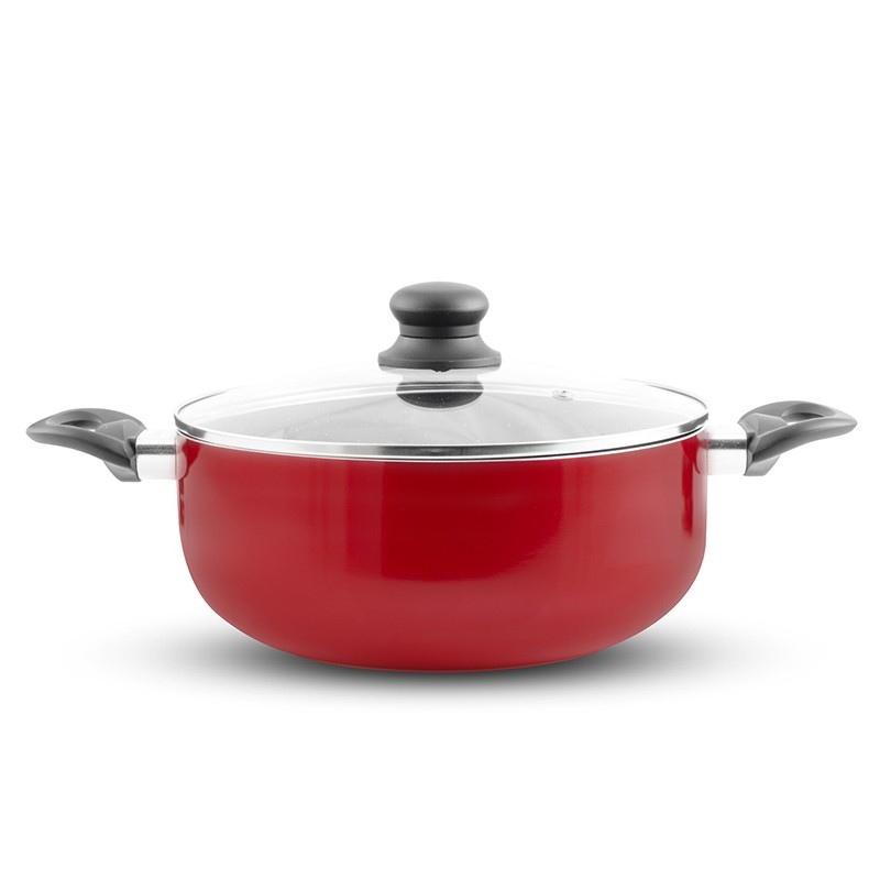 FAITOUT EN ALUMINIUM AVEC COUVERCLE 28CM LAURA_FT28TFSI