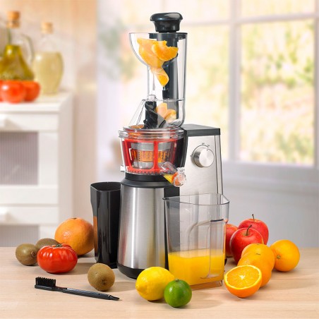 EXTRACTEUR DE FRUITS ET LÉGUMES À PRESSION DOUCE ELIXIR INOX KITCHENCOOK