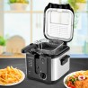 FRITEUSE AVEC THERMOSTAT RÉGLABLE ET FILTRE ANTI GRAISSE FR2020