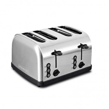 GRILLE PAIN INOX 3 FONCTIONS QUATRE FENTES FAMILY_TOASTXL_INOX DE KITCHENCOOK