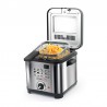 FRITEUSE COMPACTE 900W 1.5L EN ACIER INOXYDABLE MODÈLE FR1010 KITCHENCOOK