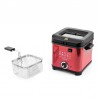 FRITEUSE COMPACTE 900W 1.5L EN ACIER INOXYDABLE MODÈLE FR1010 KITCHENCOOK