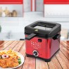 FRITEUSE COMPACTE 900W 1.5L EN ACIER INOXYDABLE MODÈLE FR1010 KITCHENCOOK