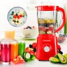 BLENDER 500W 1.5L AVEC 2 LAMES INOX B5TURBO ROUGE DE KITCHENCOOK