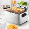 FRITEUSE SEMI-PRO 3000W 5L AVEC FENÊTRE EN VERRE K-FRY XL INOX DE KITCHENCOOK