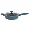 SAUTEUSE EN ALUMINIUM FORGÉ 28CM AVEC COUVERCLE TFI BOREAL ST28TFI DE KITCHENCOOK