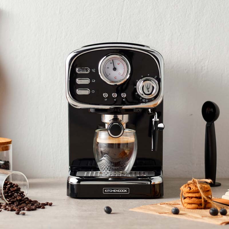 MACHINE A EXPRESSO 1100W AVEC 7 BOISSONS A PREPARER LITTLE ITALY BLACK