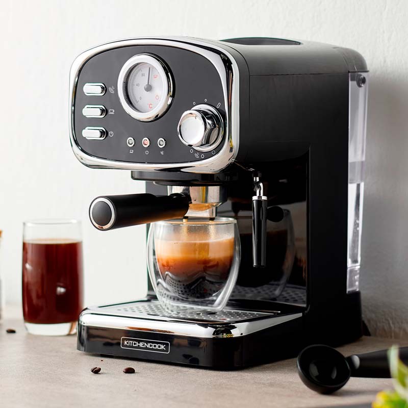 MACHINE A EXPRESSO 1100W AVEC 7 BOISSONS A PREPARER LITTLE ITALY BLACK