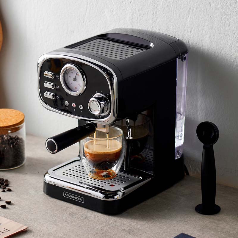 MACHINE A EXPRESSO 1100W AVEC 7 BOISSONS A PREPARER LITTLE ITALY BLACK