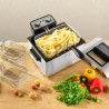 FRITEUSE SEMI-PRO 3000W 5L AVEC FENÊTRE EN VERRE K-FRY XL INOX DE KITCHENCOOK