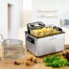 FRITEUSE SEMI-PRO 3000W 5L AVEC FENÊTRE EN VERRE K-FRY XL INOX DE KITCHENCOOK